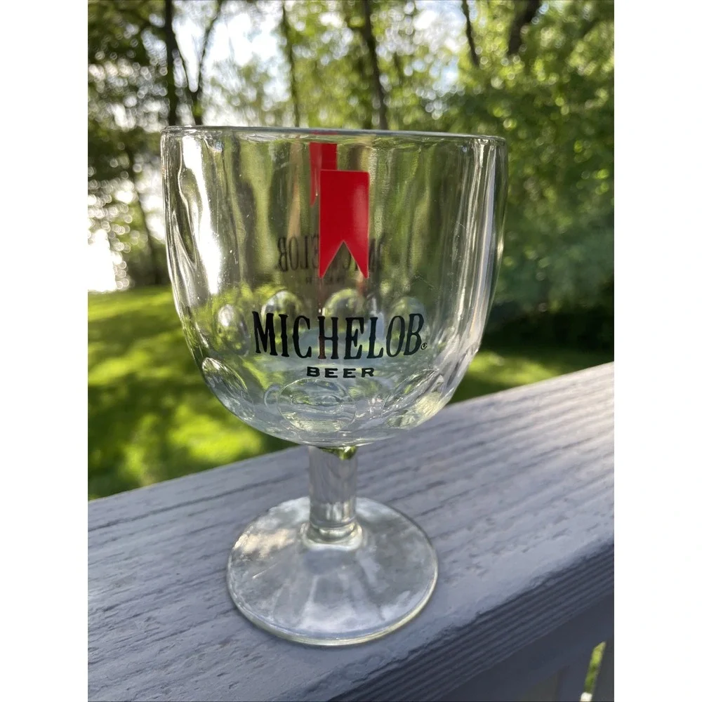 Vintage Michelob Beer Thumbprint‎ Glass